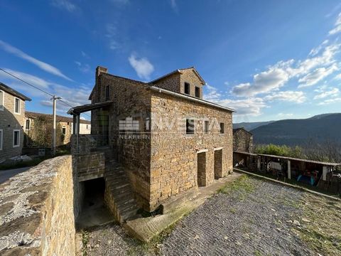 A unique Istrian stone house for sale located near Motovun with a wonderful view of the Motovun hills and the surrounding nature. The house is in the renovation stage, has a total area of 240 m2 and extends through three floors: ground floor, first f...