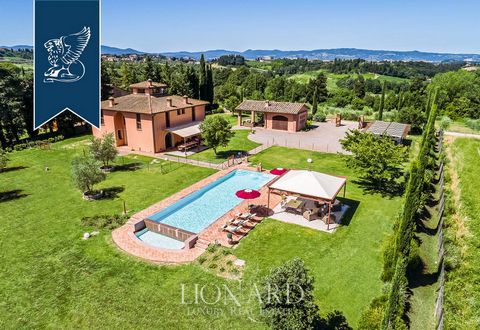 This stunning 19th-century country villa is for sale among Pisa's hills, surrounded by the most typical Tuscan landscape. This two-storey, 250-sqm villa comes to life on what was originally a traditional 19th-century Tuscan farmhouse, still feat...