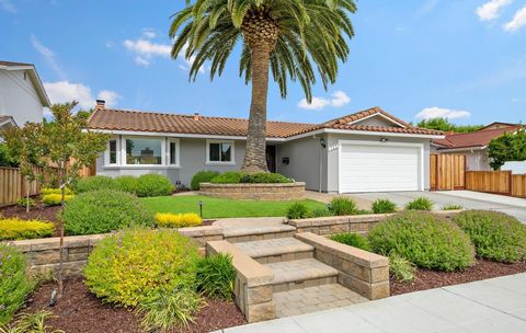 Completely renovated Bright and Smart Home in quiet Ortega Park birdland neighborhood with Cupertino schools! This meticulously maintained home offers professional designer upgrades for beauty, function & lasting value! Large living room/dining room ...