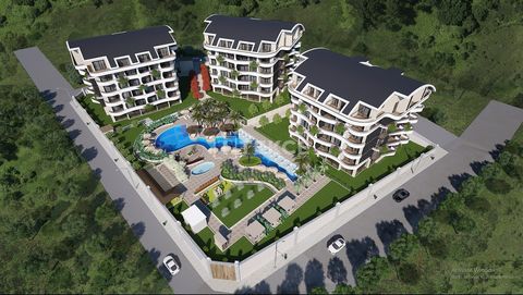 Chic Design Apartments in a Complex Surrounded by Nature in Alanya Oba The project in Alanya is located in a peaceful natural setting, providing a serene environment. Alanya is a popular holiday destination, known for its strong economy, favorable cl...