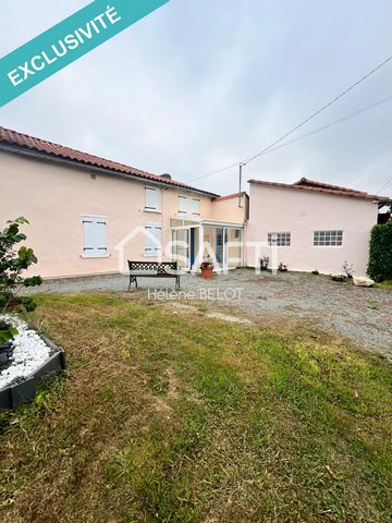 Charmante maison de la fin du XVIIIe siècle à découvrir près de Mouilleron Saint Germain ! Située dans le cadre paisible d'un hameau tout en restant à proximité des commodités, cette demeure offre au rez-de-chaussée une cuisine à aménager selon vos g...