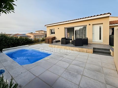 Maison 4 pièces avec jardin et piscine - Roujan