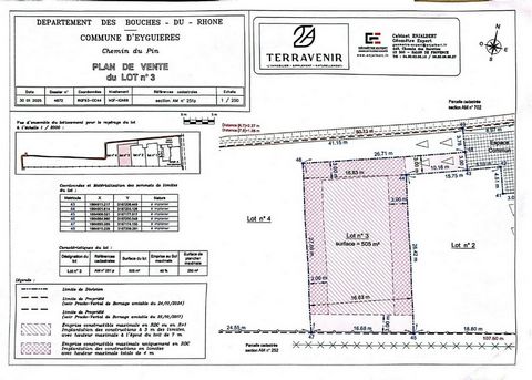 Terrain plat à bâtir libre constructeur sur une parcelle de 505 m²