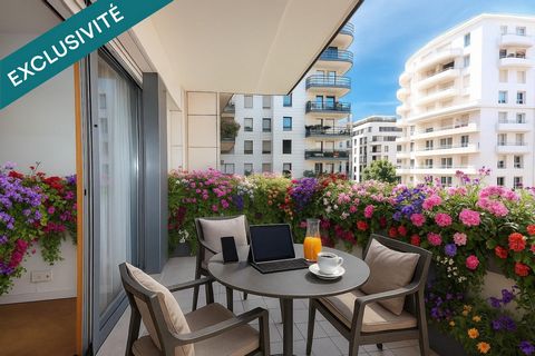 Levallois-Perret, Front de Seine 2 pièces lumineux 45.50m² avec balcon,