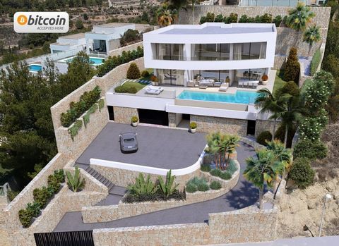 LOCATION: We located this beautiful luxury villa in the town of Calpe in the province of Alicante, in a quiet and consolidated area. The center of Calpe with its beaches is about 3000 meters away. PROPERTY: This villa with a constructed area of 898 m...