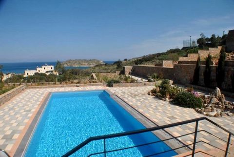 A detached newly constructed vIlla wIth unrIvaled vIews across the sea at the Bay of Elounda and to the famous Island of SpInalonga. The property Is located wIthIn 700 metres of the vIllage of Plaka, the sea and a small shIngle beach. The vIlla Is ar...