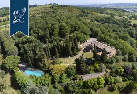 This stunning luxury country house is for sale in Cetona, surrounded by Siena's countryside. his estate includes eight hectares of grounds that feature a forest, an olive grove with 220 olive trees, a wonderful, well-equipped swimming pool with ...