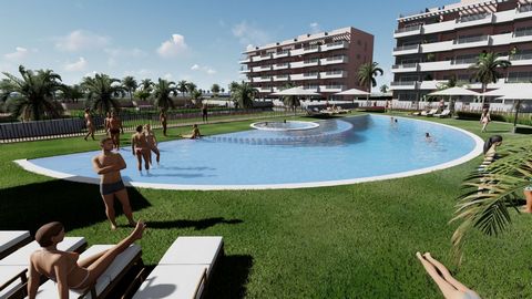 3 beds penthouses with privates solarium in Guardamar del Segura . Modern style penthouses with 3 bedrooms and 2 bathrooms in Guardamar del Segura. These homes enjoy a spacious solarium with panoramic views. The private urbanization includes a swimmi...