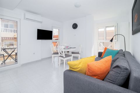 The apartment is 350 meters from the sea! The apartment of 48 m2 consists of a living room, 1 bedroom, an American kitchen, a bathroom and a balcony with a view of the city. The apartment is located within walking distance from the city's best beache...