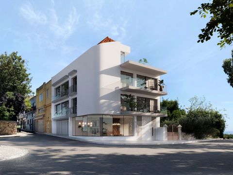 Nuevo apartamento dúplex con terraza y vistas al mar en venta en el centro Monte do Estoril, CascaisInsertado en las últimas 2 plantas del edificio con solo 2 apartamentos, se beneficia de la ubicación exclusiva y privilegiada a dos pasos a pie del m...