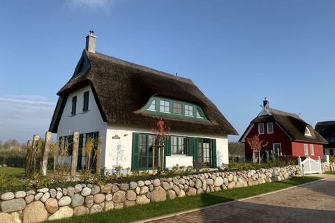 Preciosa casa con techo de paja y vistas al agua para 8 personas con sauna, chimenea, mobiliario moderno, 1 solárium y 150 m cerca de la playa