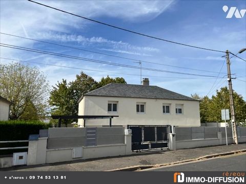 Fiche N°Id-LGB156440 : Vendome, Maison d'environ 82 m2 comprenant 5 piece(s) dont 4 chambre(s) + Jardin de 695 m2 - Vue : Jardin - Construction 1960 Parpaing - Equipements annexes : jardin - cour - terrasse - garage - parking - double vitrage - ascen...