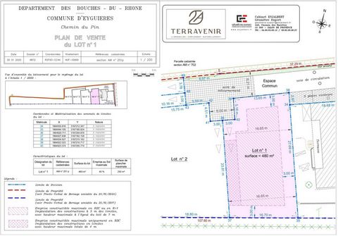 Terrain plat à bâtir libre constructeur sur une parcelle de 480 m²