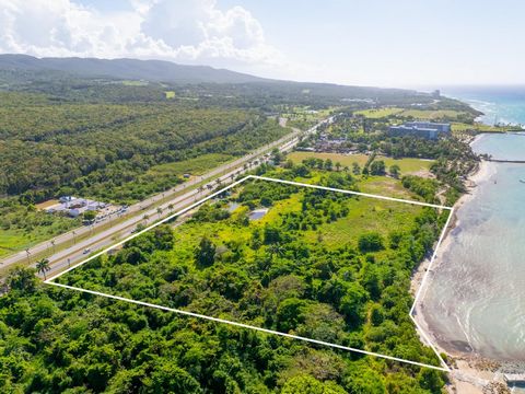 An extraordinary opportunity awaits in the heart of Montego Bay! This stunning beachfront development site is ideally located along the prestigious Rose Hall corridor, offering expansive ocean frontage and breathtaking panoramic views of the Caribbea...
