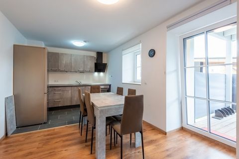 This pet-friendly property in Haunsheim features two fully equipped guesthouses, ideal for families or groups seeking comfort and flexibility. Each unit includes a kitchen with oven, microwave, coffee machines, and fridge-freezer, along with cozy liv...