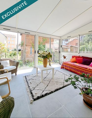 Charmant appartement rez-de-jardin traversant de 4 pièces comprenant 1 véranda et donnant sur un jardin.