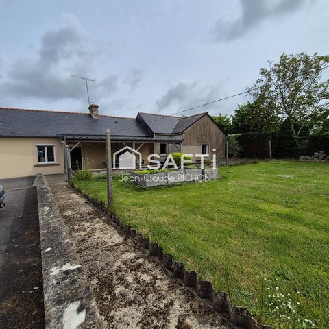 Maison de plain-pied 120 m² avec entrepôt, sur terrain de 2 700 m² – Juvigné