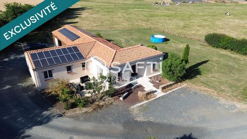 Maison familiale de plain pied,150m2, 4 chambres, sur un magnifique terrain de 2700m2 à seulement 2kms de Montaigu !