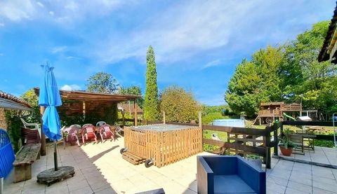 Maison mitoyenne de 79 m² avec sous-sol à Juignac , 2 chambres – Terrain clos et arboré