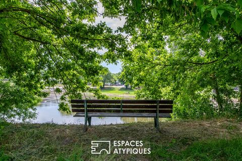 On the island of Chalonnes-sur-Loire, only 5 minutes from the amenities of the city center, this old house of about 250 m2 partly to be renovated is part of a rare and preserved environment, bordered by the Loire and crossed by the Loire à Vélo route...